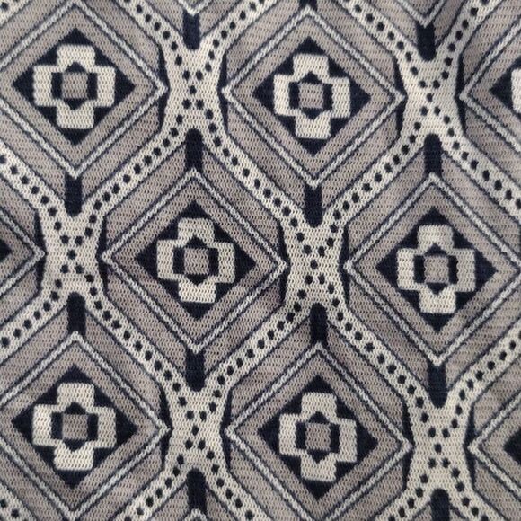 Y2K Michael Kors Blue Grey Geometric Layered VNeck Tunic Tank Top Large - Picture 4 of 17